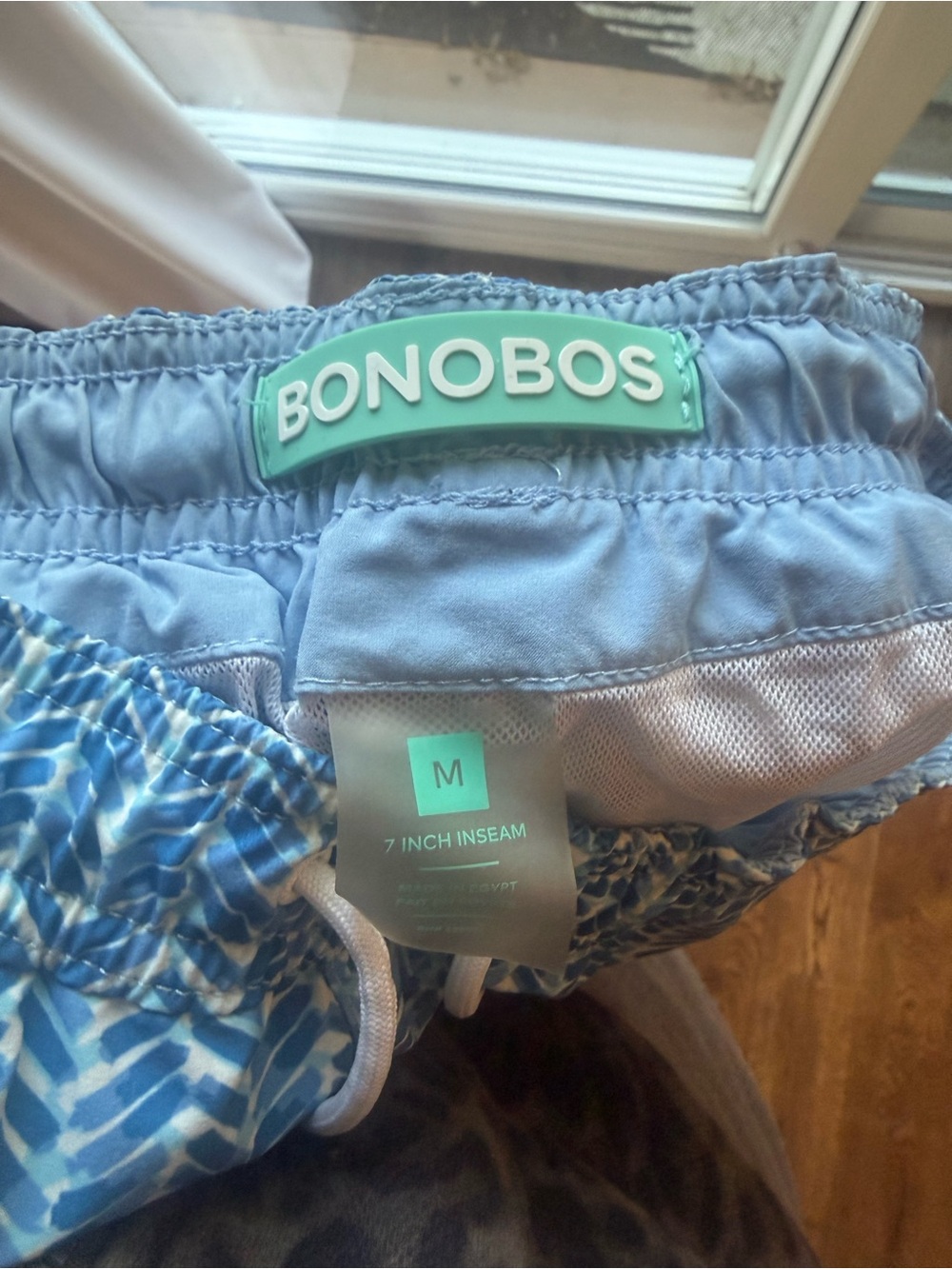 Bonobos Blue Chevron-Pattern Swim Trunks - Picture 5 of 5